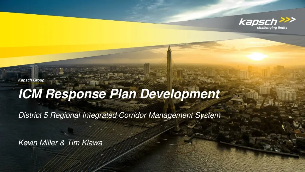 icm response plan development n.