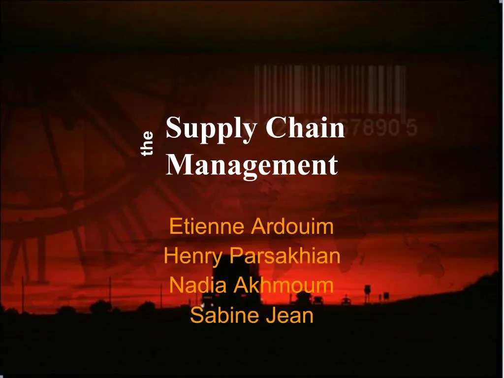 PPT - Supply Chain Management PowerPoint Presentation, Free Download ...