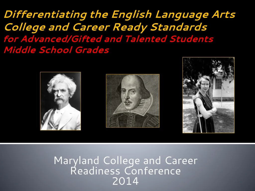 maryland college and career readiness conference 2014 n.