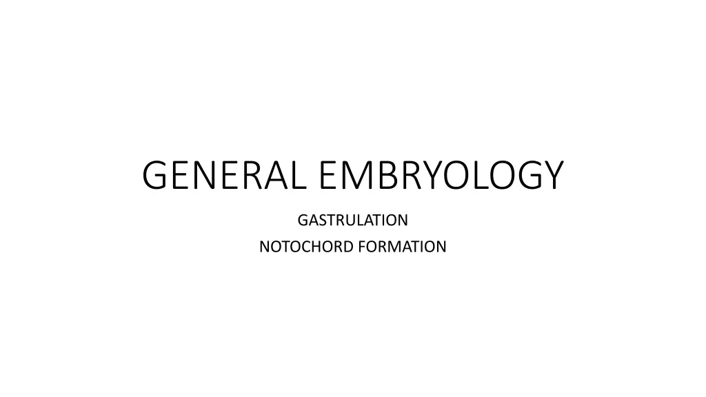 general embryology n.