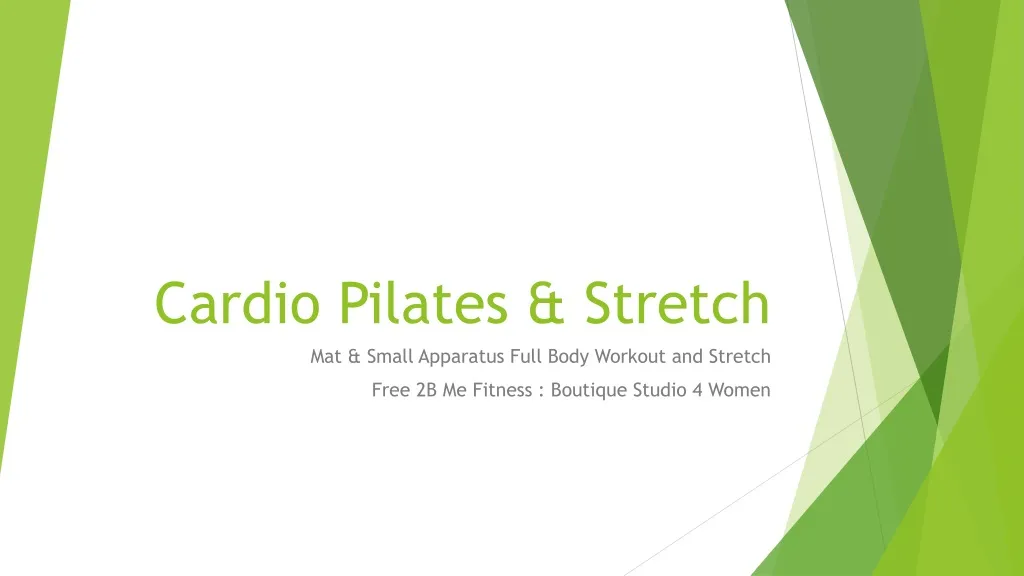 cardio pilates stretch n.