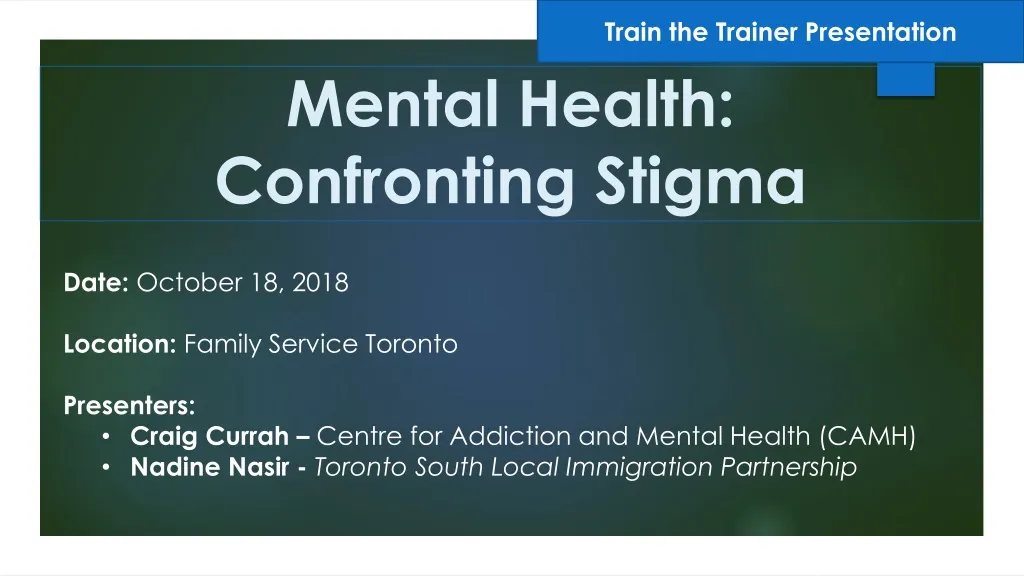 mental health confronting stigma n.