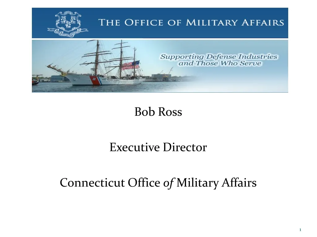 bob ross executive director connecticut office of military affairs n.