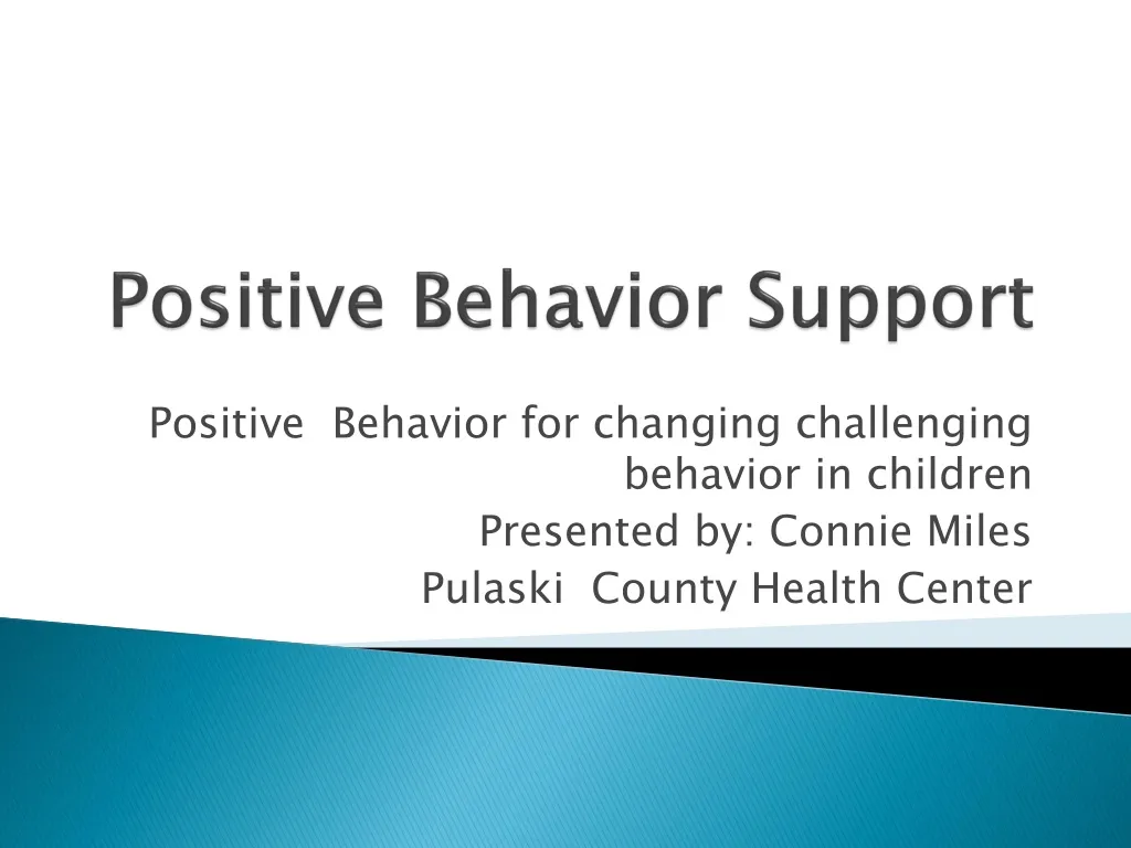 positive behavior support n.