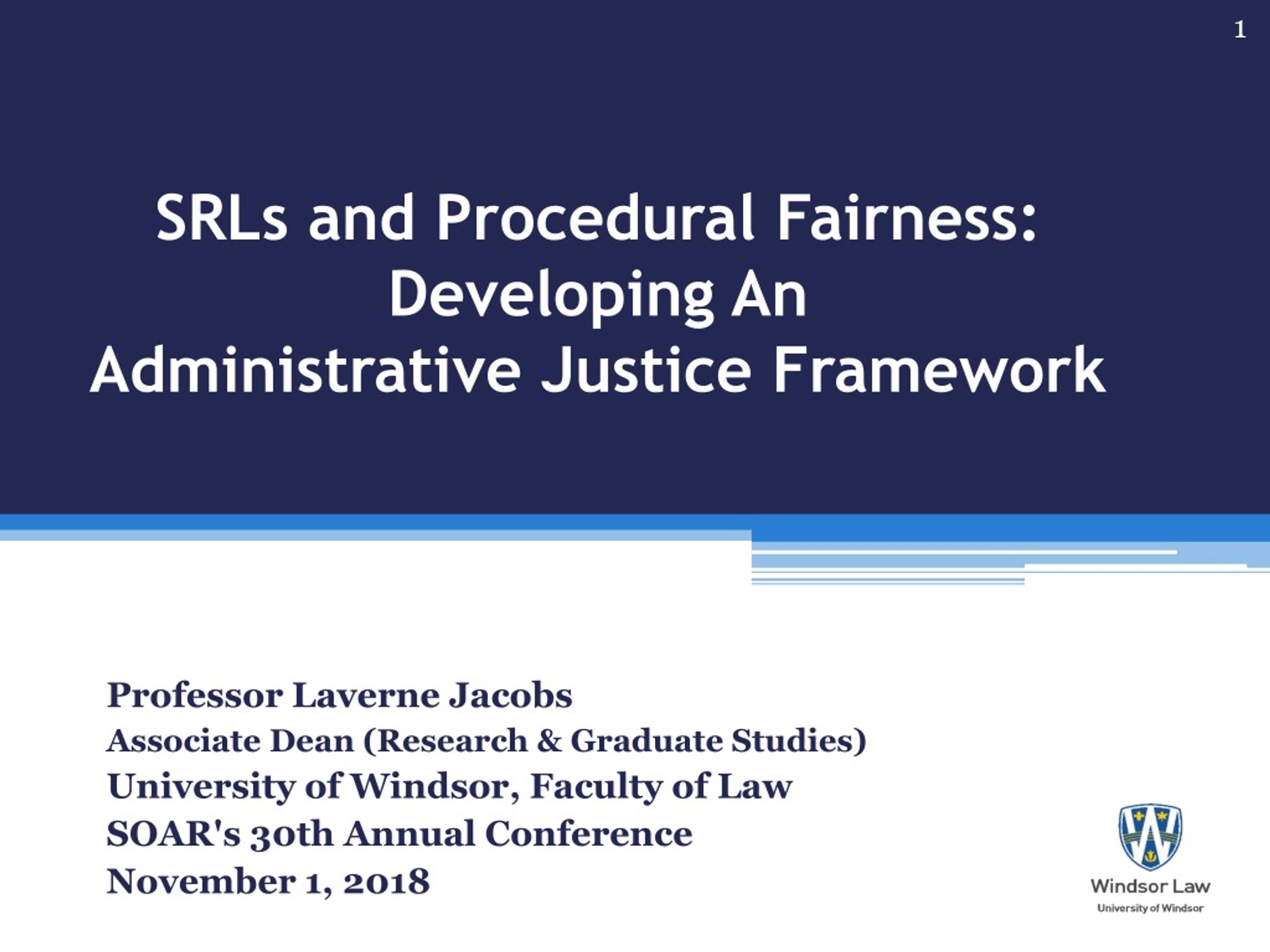 Ppt Srls And Procedural Fairness Developing An Administrative Justice Framework Powerpoint