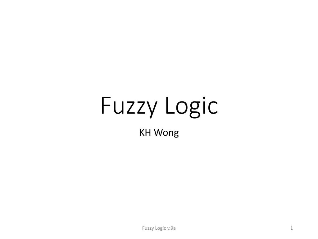 fuzzy logic n.