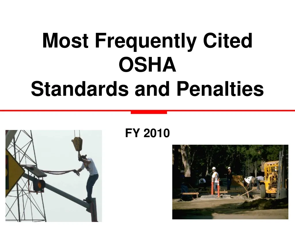 PPT - Most Frequently Cited OSHA Standards And Penalties PowerPoint ...