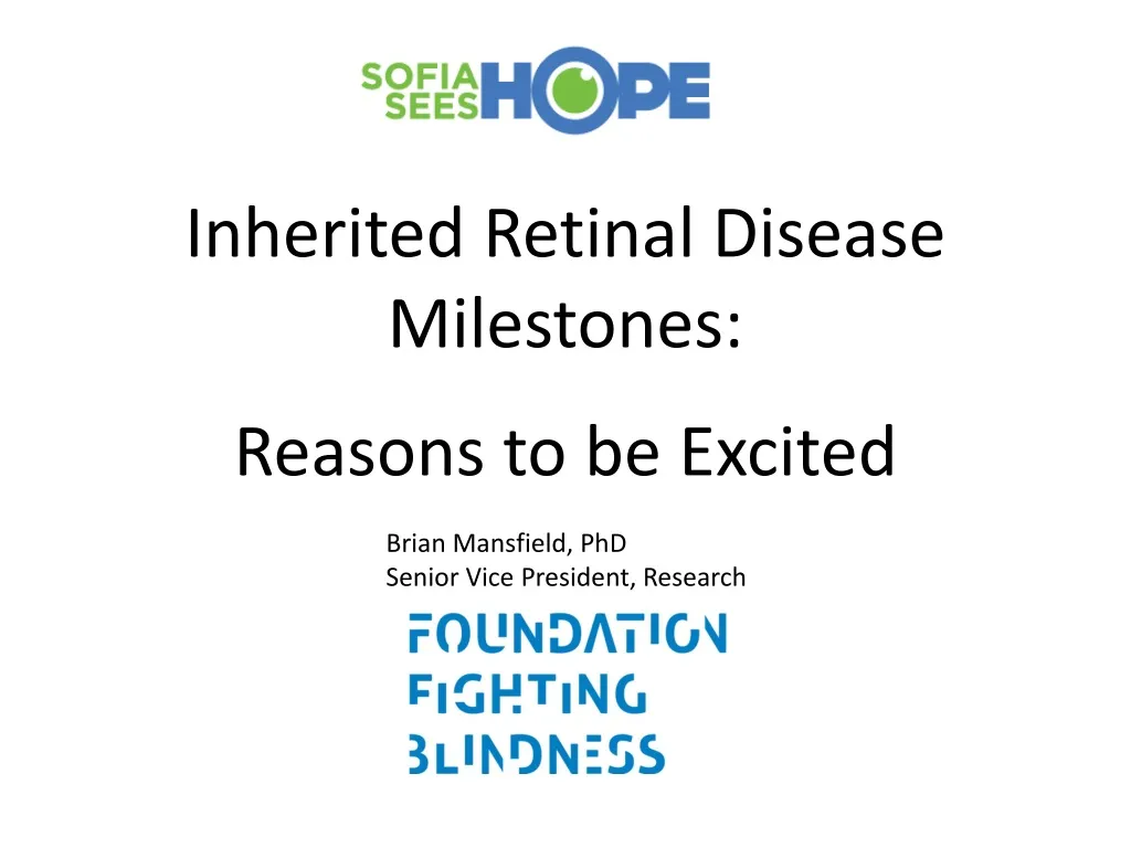 inherited retinal disease milestones reasons n.