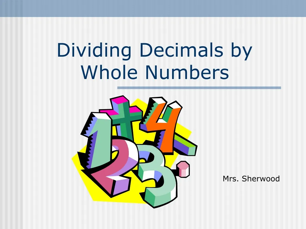 dividing decimals by whole numbers n.
