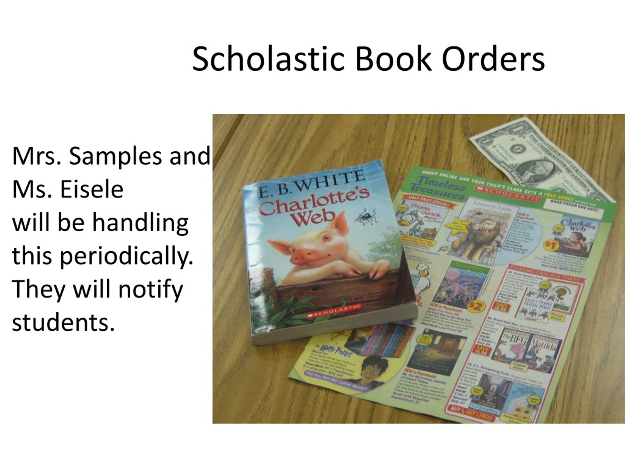 scholastic book orders