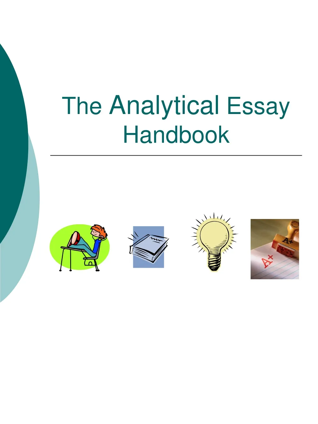 the analytical essay handbook n.