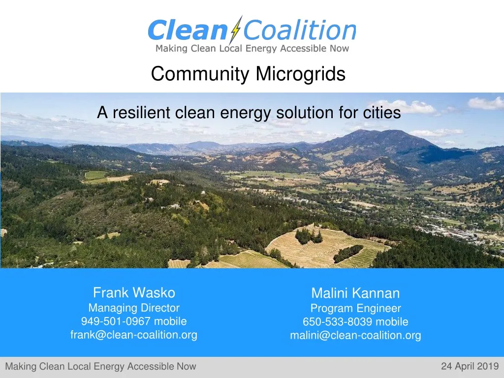 a resilient clean energy solution for cities n.