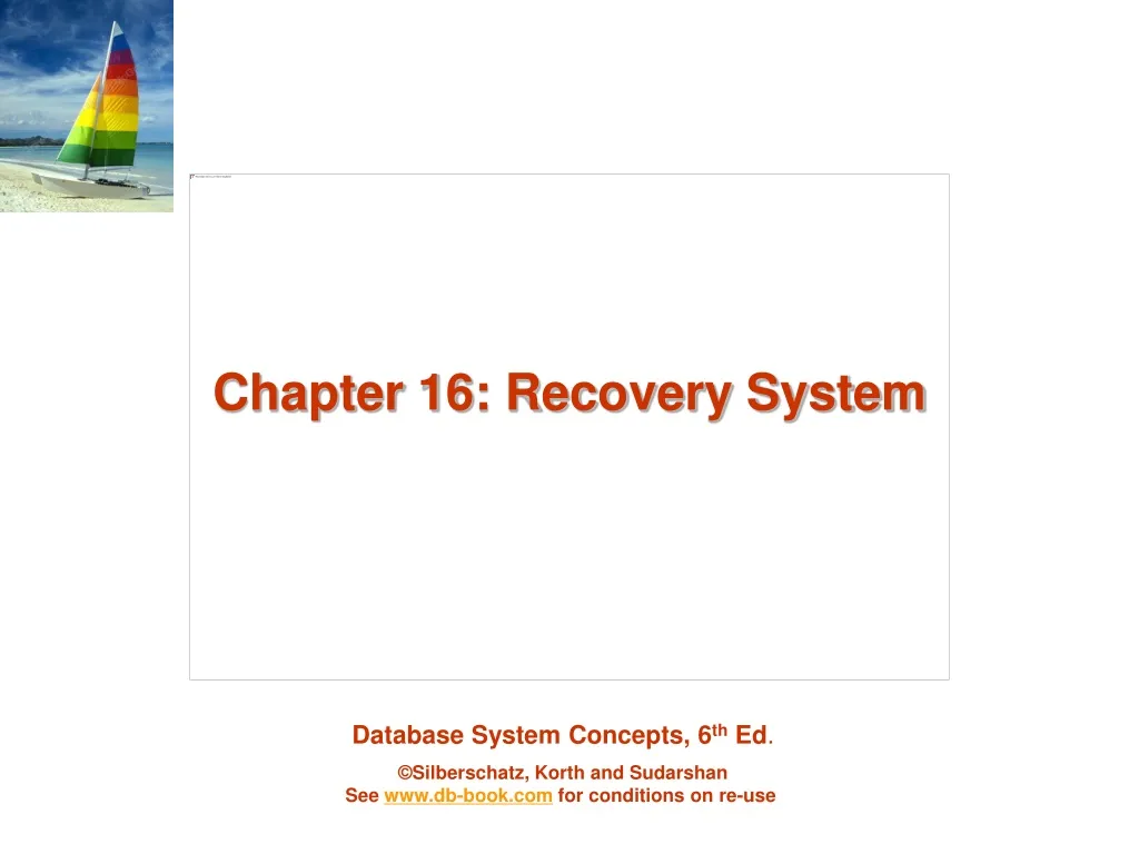 chapter 16 recovery system n.
