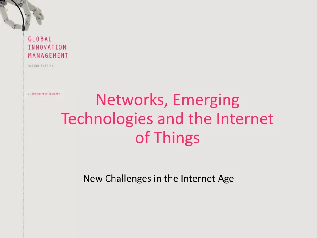 networks emerging technologies and the internet of things n.