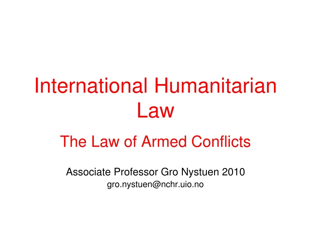 international humanitarian law n.