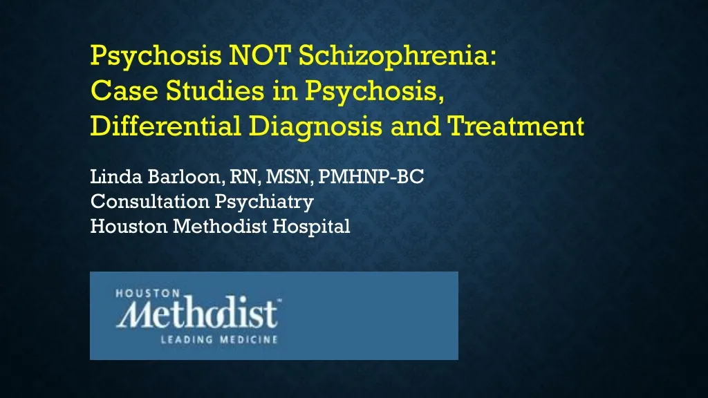 psychosis case study ppt