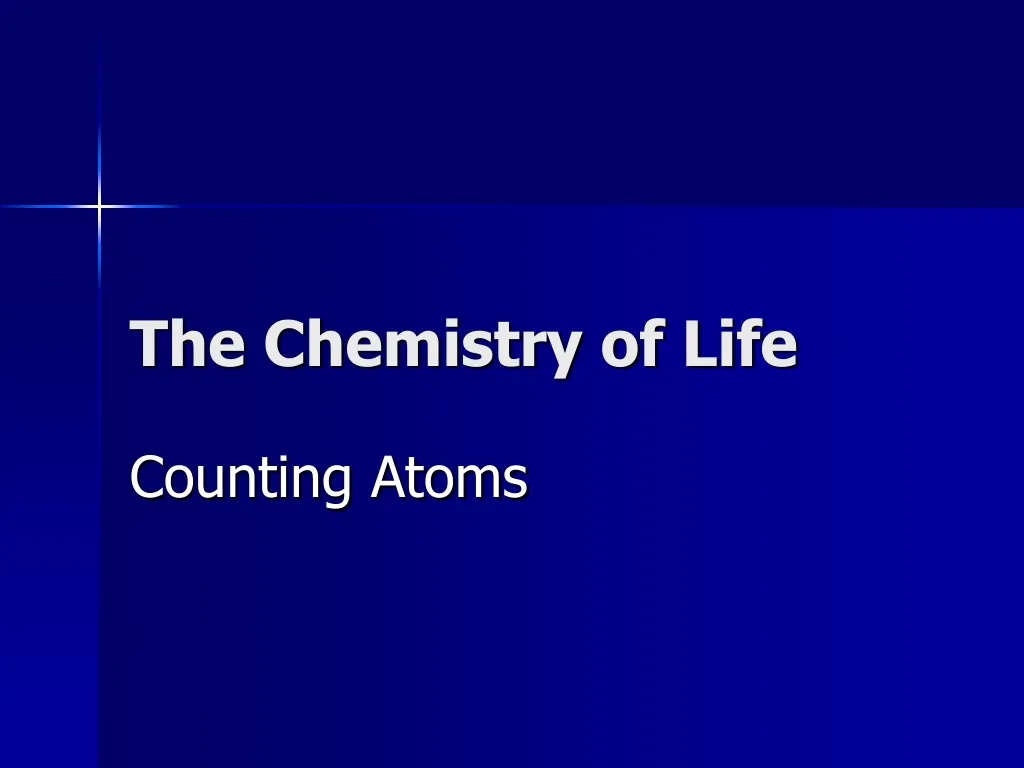 the chemistry of life n.