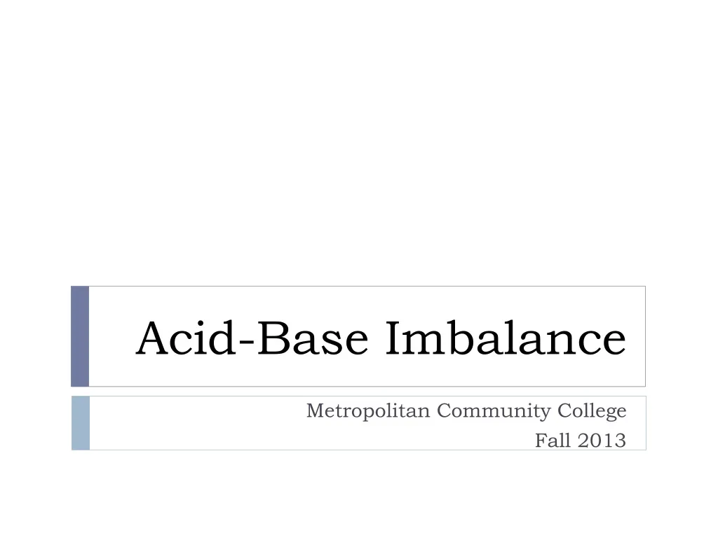 acid base imbalance n.