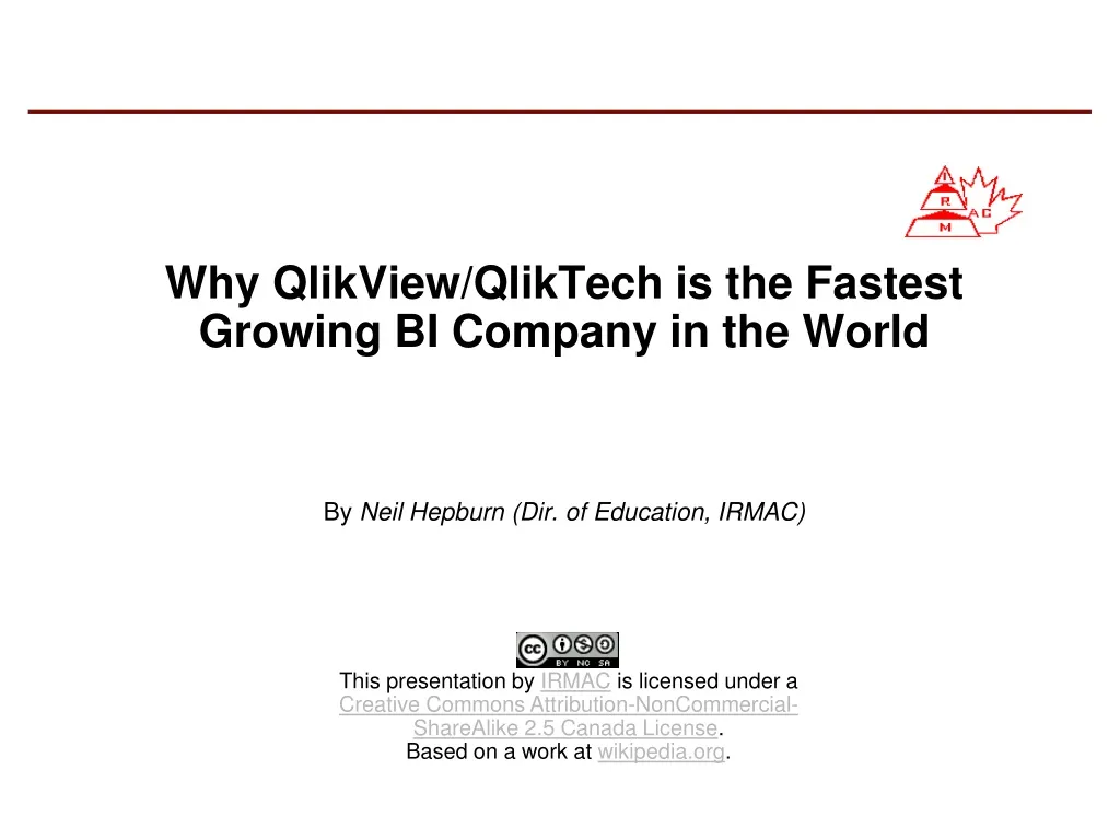 why qlikview qliktech is the fastest growing bi company in the world n.