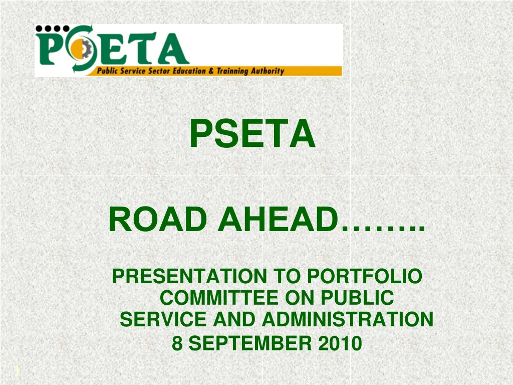 PPT - PSETA PowerPoint Presentation, free download - ID:249617