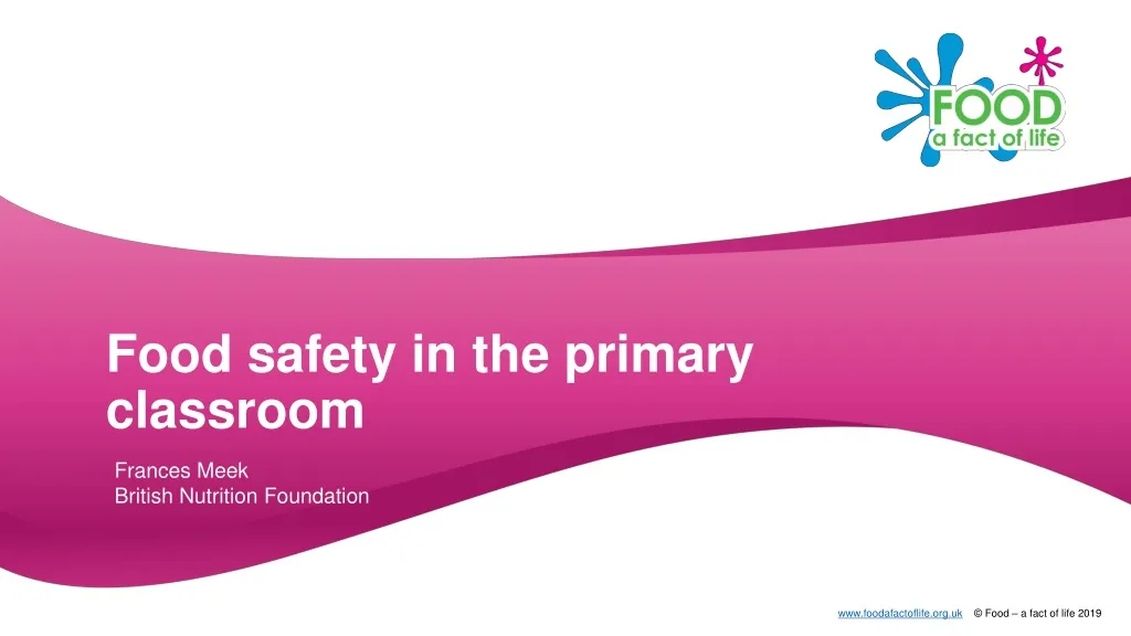food safety in the primary classroom n.
