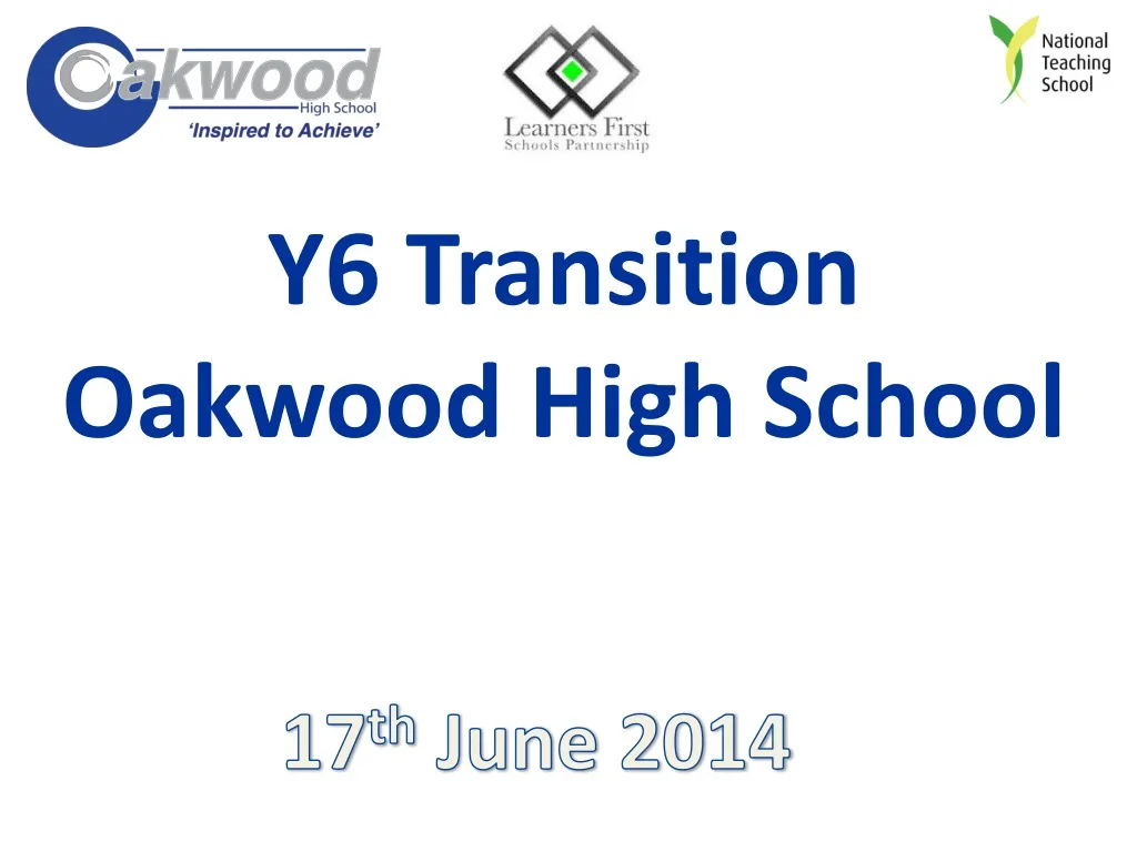 y6 transition oakwood high school n.