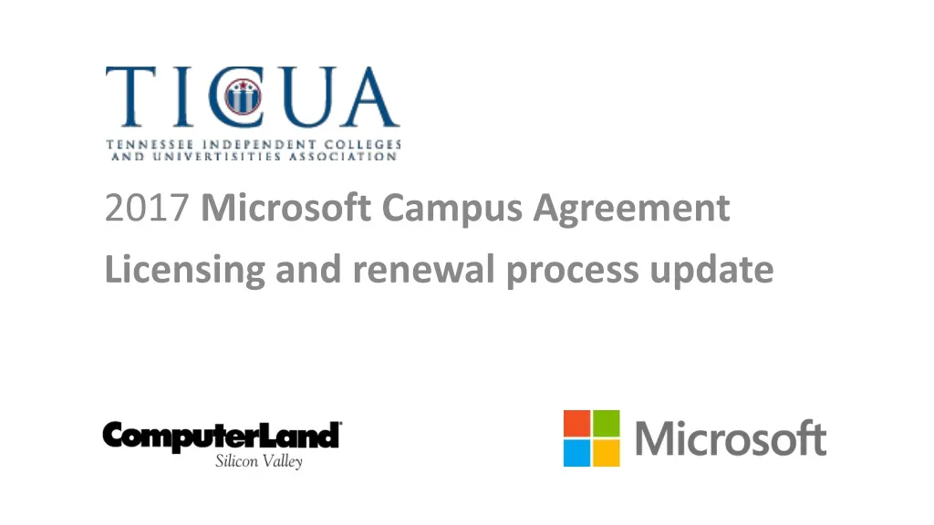 2017 microsoft campus agreement licensing and renewal process update n.