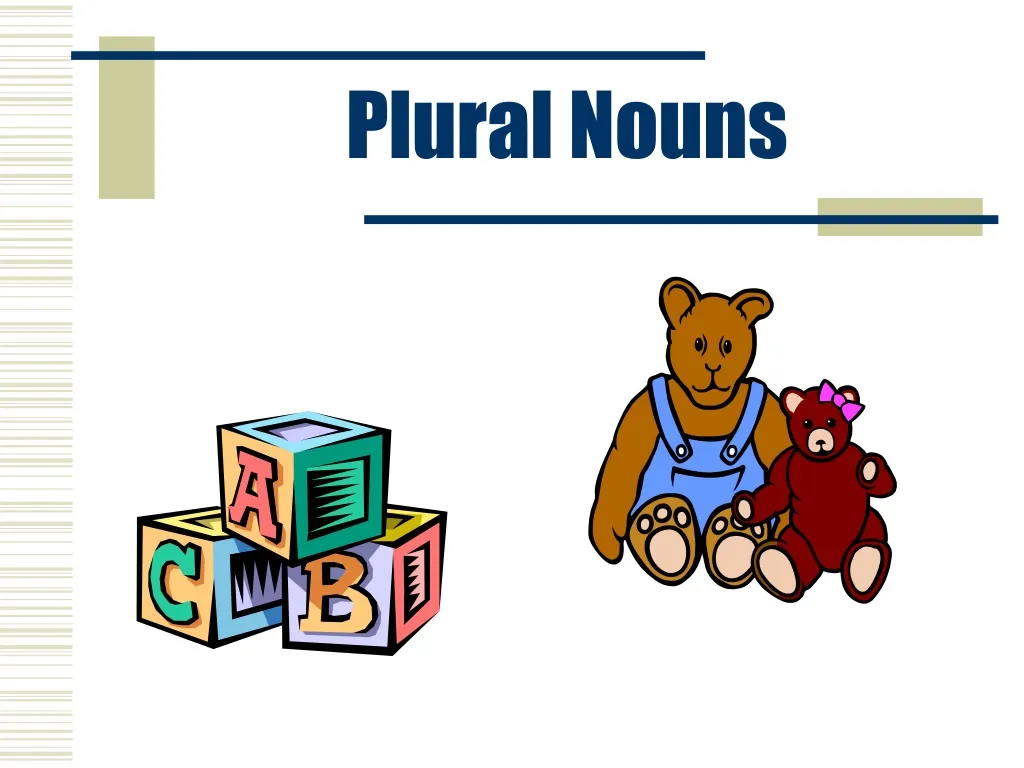 plural word for presentation