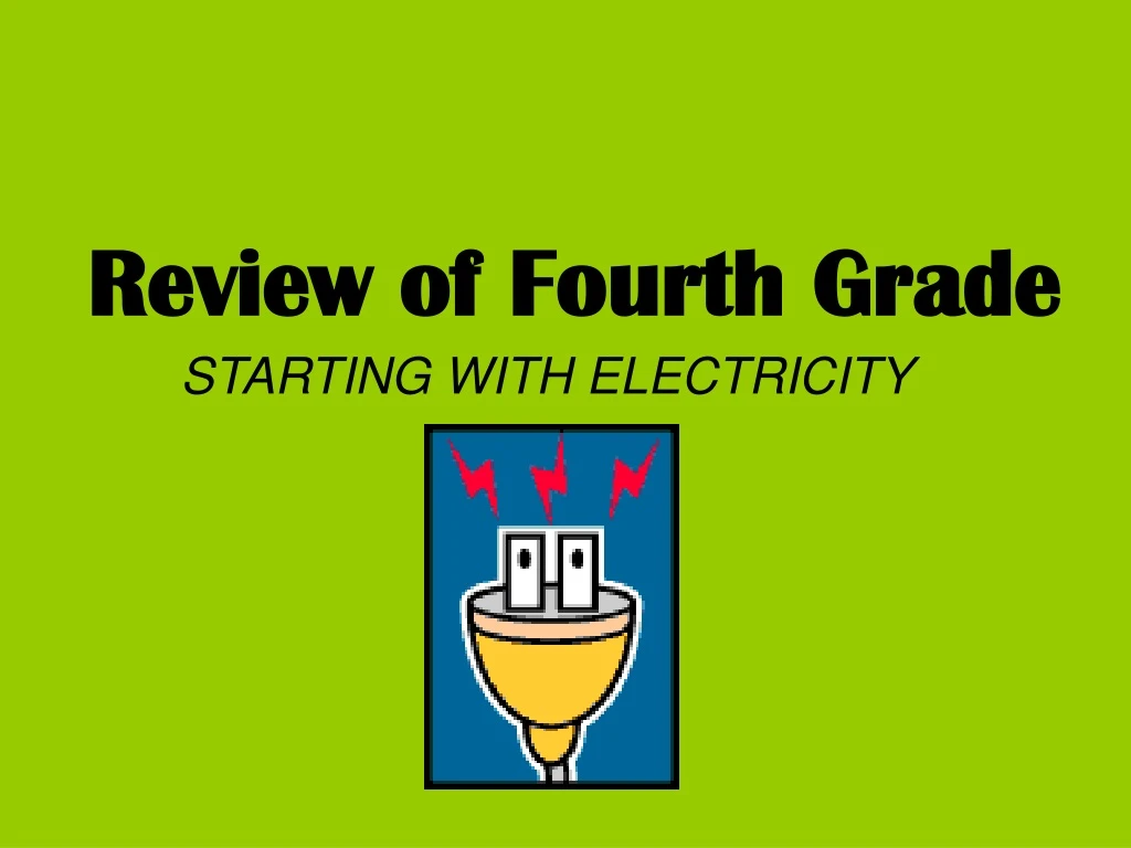review of fourth grade n.