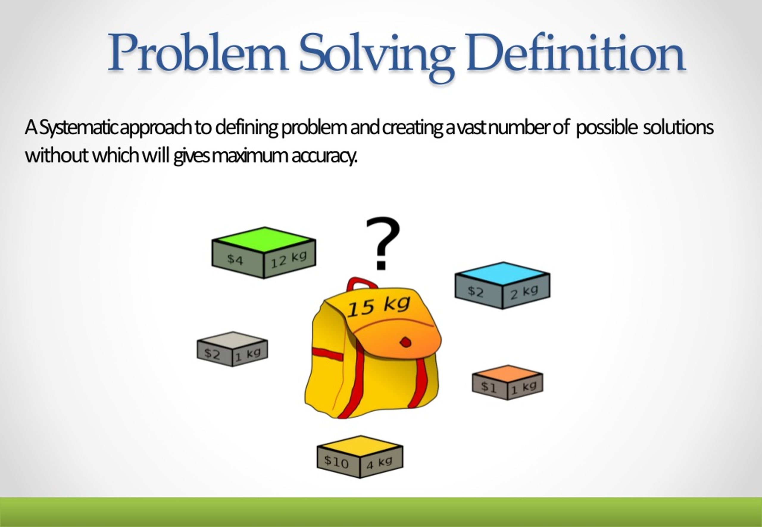 what is the exact meaning of problem solving