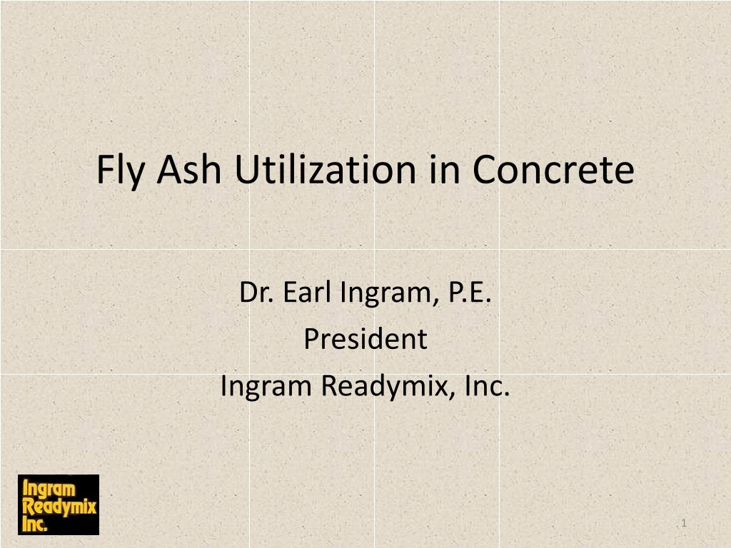 PPT - Fly Ash Utilization In Concrete PowerPoint Presentation, Free ...