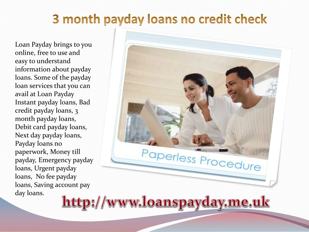 payday 3 month loans