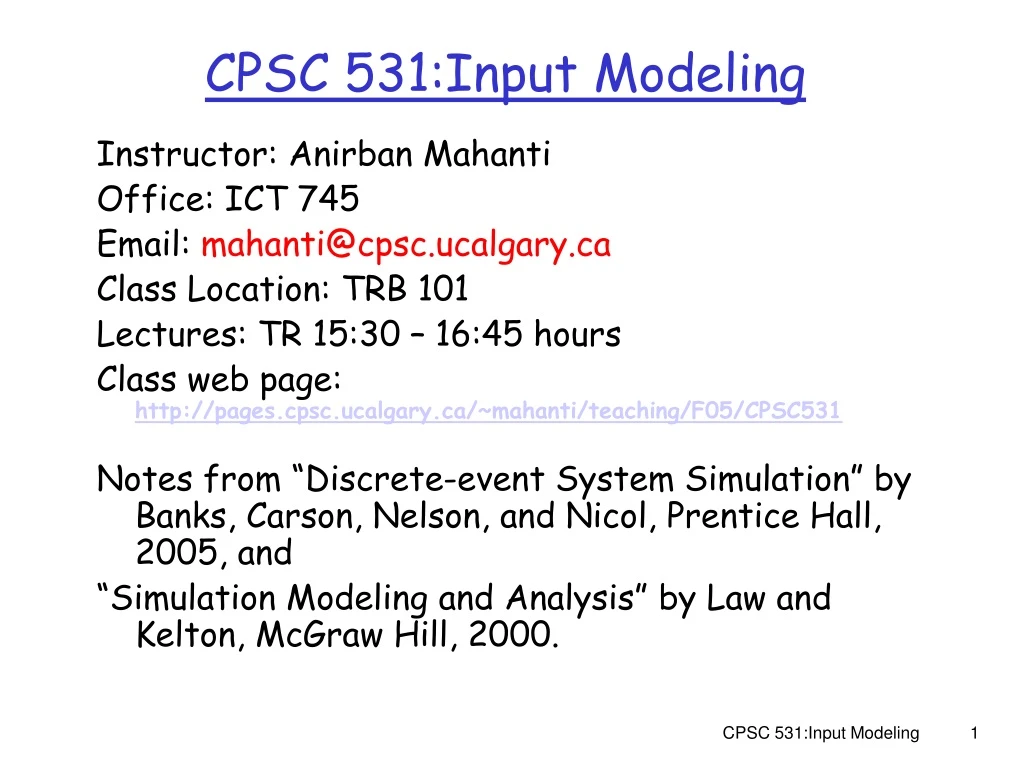 cpsc 531 input modeling n.
