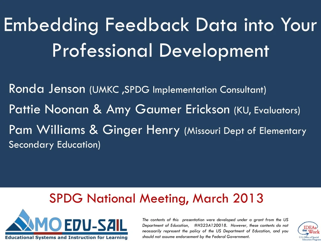 embedding feedback data into your professional development n.