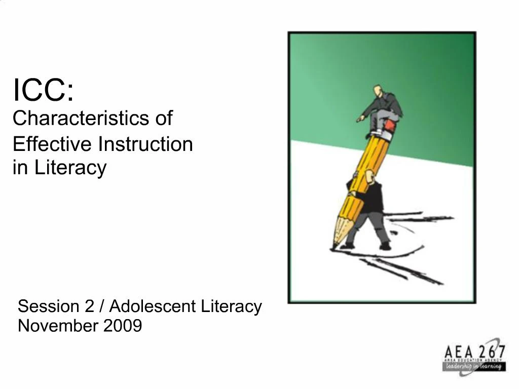 Ppt icc characteristics of effective instruction in literacy powerpoint presentation id 256400