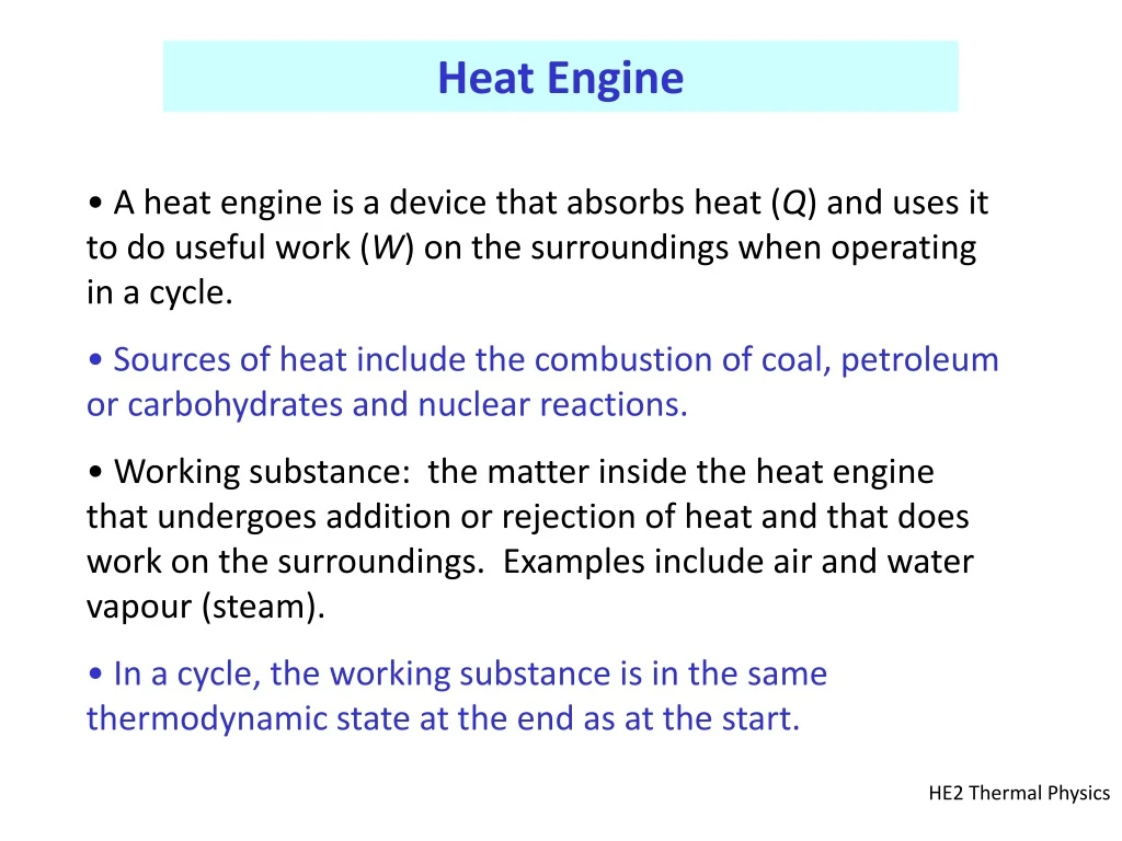 PPT - Heat Engine PowerPoint Presentation, free download - ID:256542