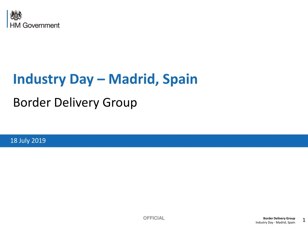 industry day madrid spain border delivery group n.