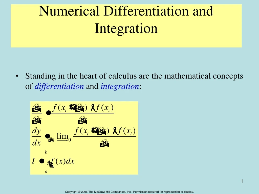 Ppt Numerical Differentiation And Integration Powerpoint Presentation Id257354 0245