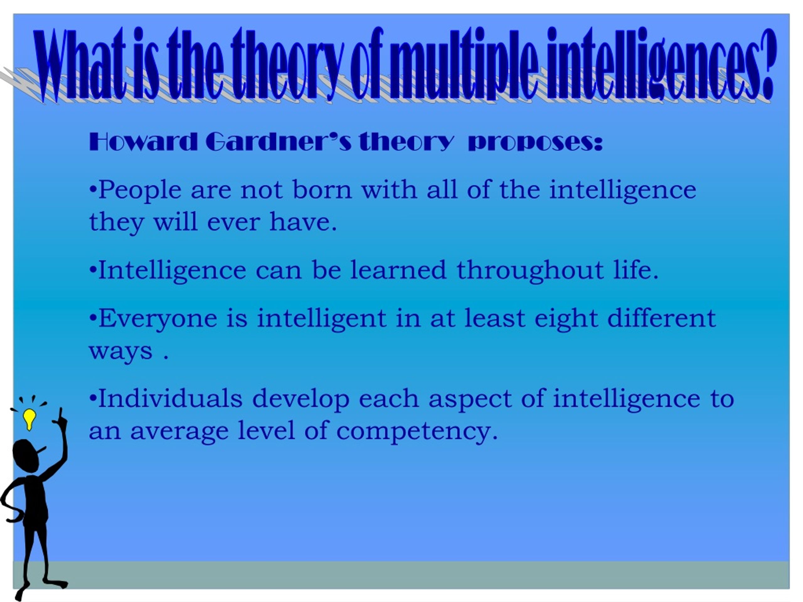 howard gardner theory of intelligence