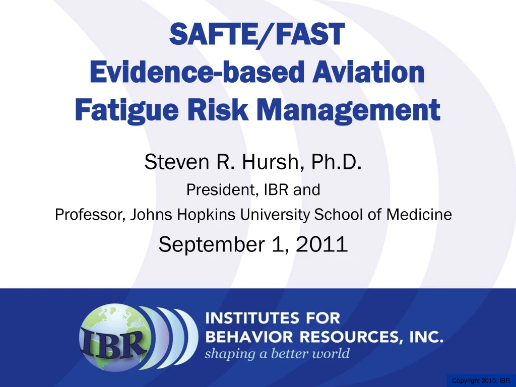 safte fast evidence based aviation fatigue risk management n.