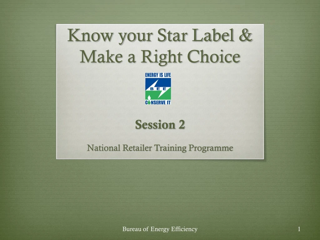 know your star label make a right choice n.