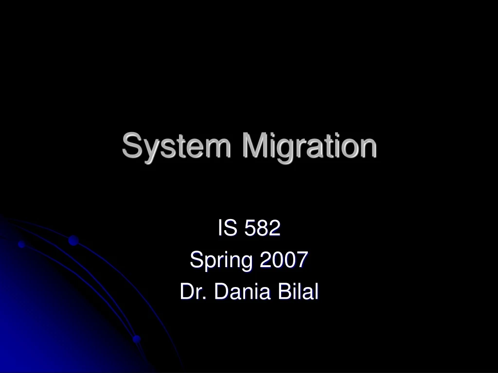 system migration n.
