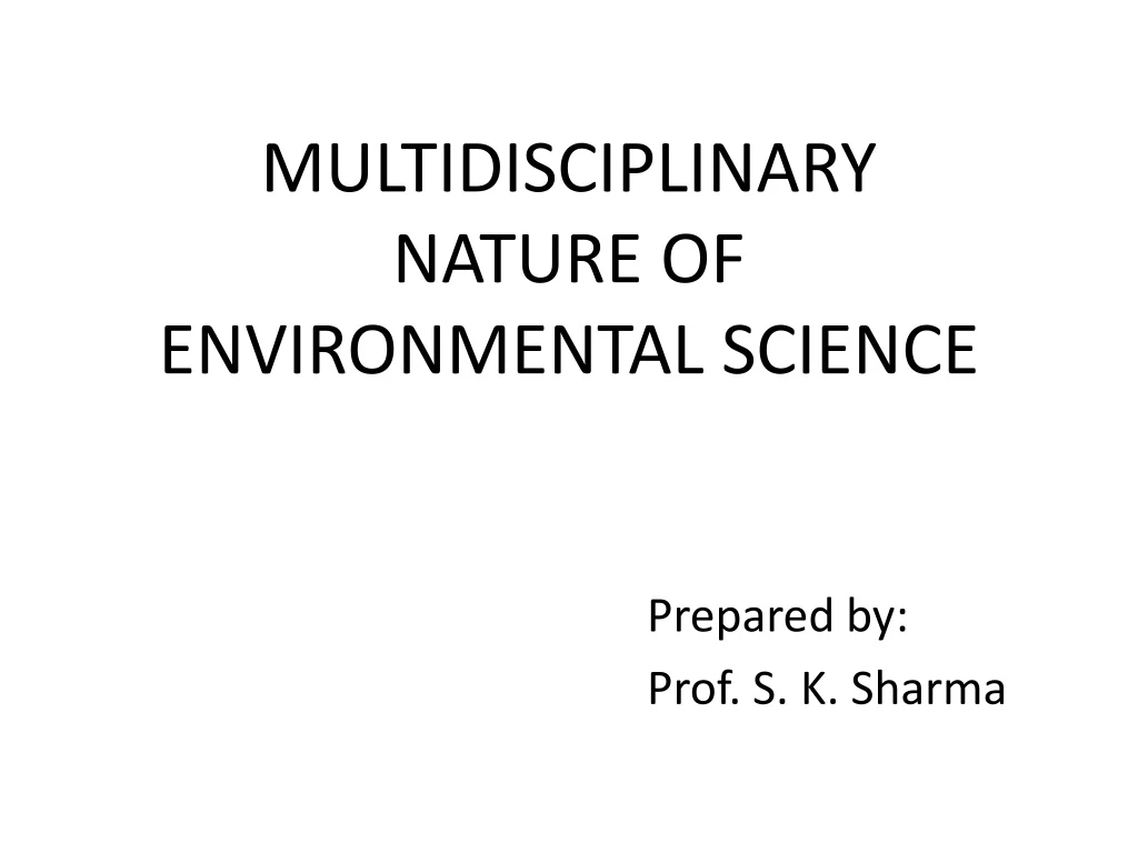 ppt-multidisciplinary-nature-of-environmental-science-powerpoint