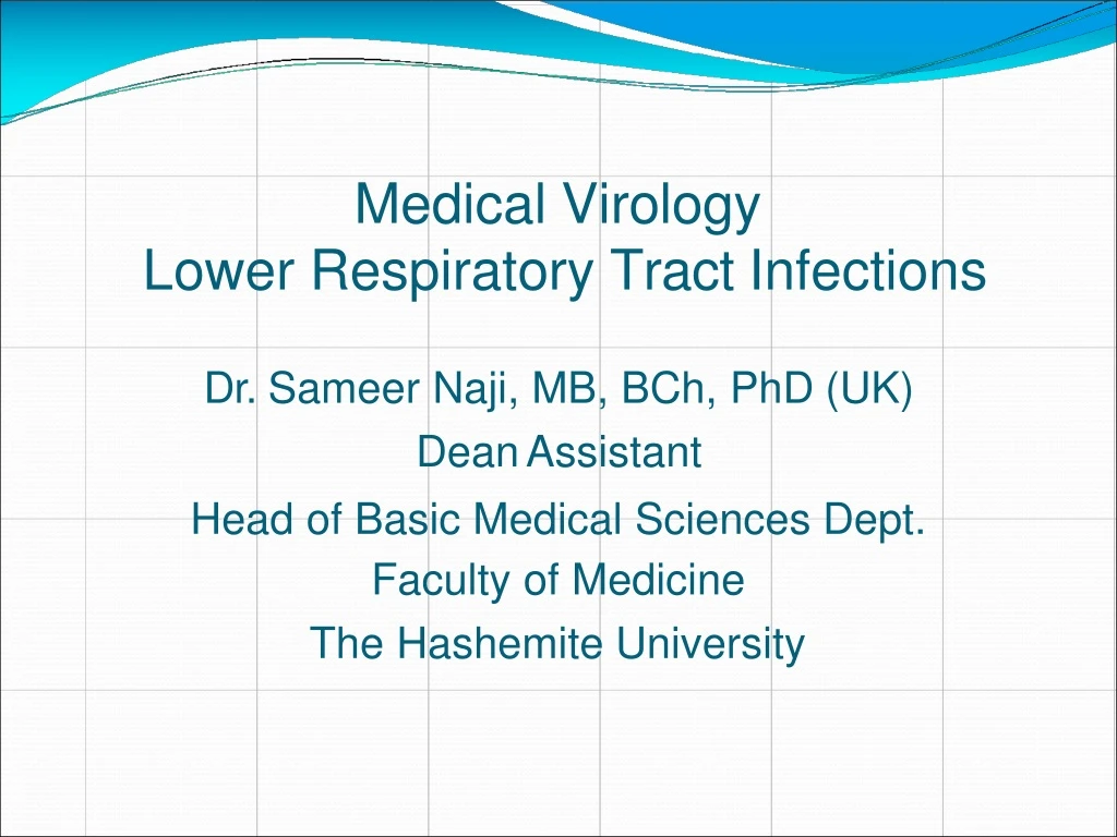 medical virology lower respiratory tract infections n.