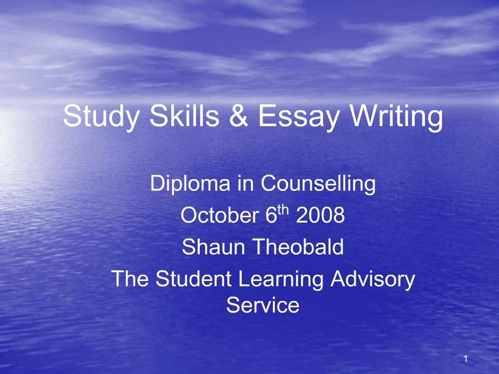 what is a study skills essay