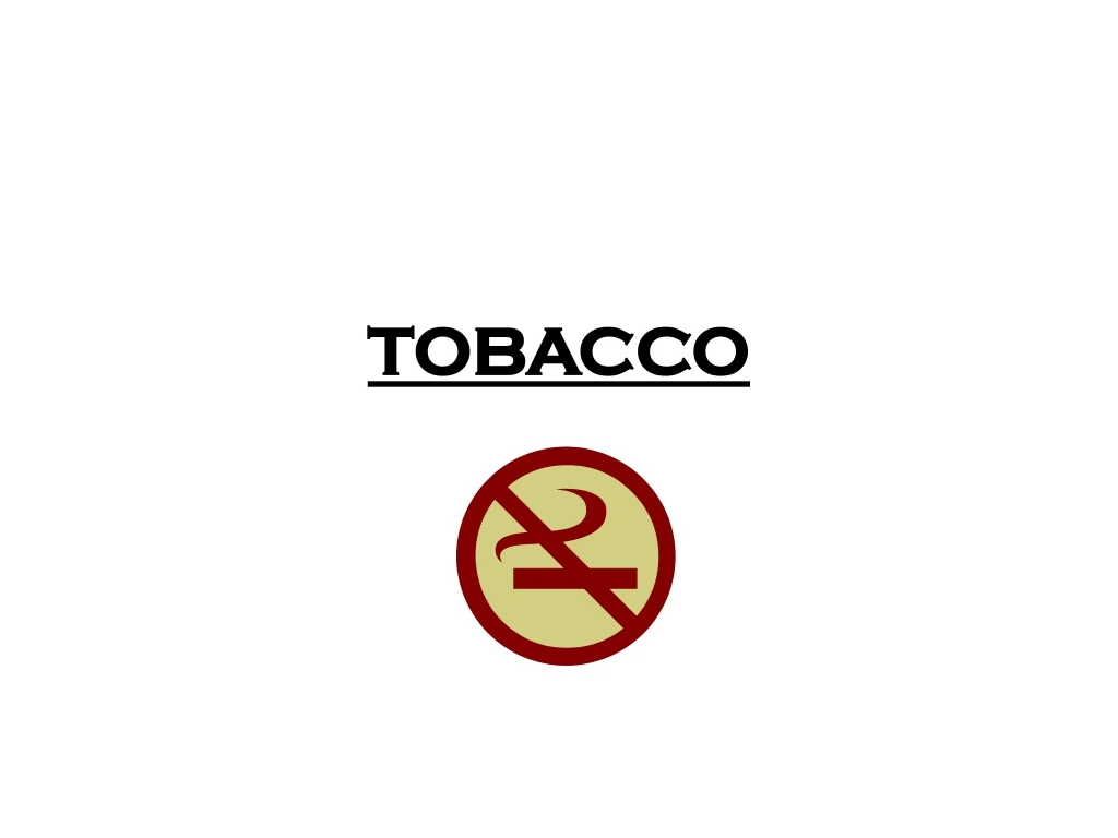 tobacco n.