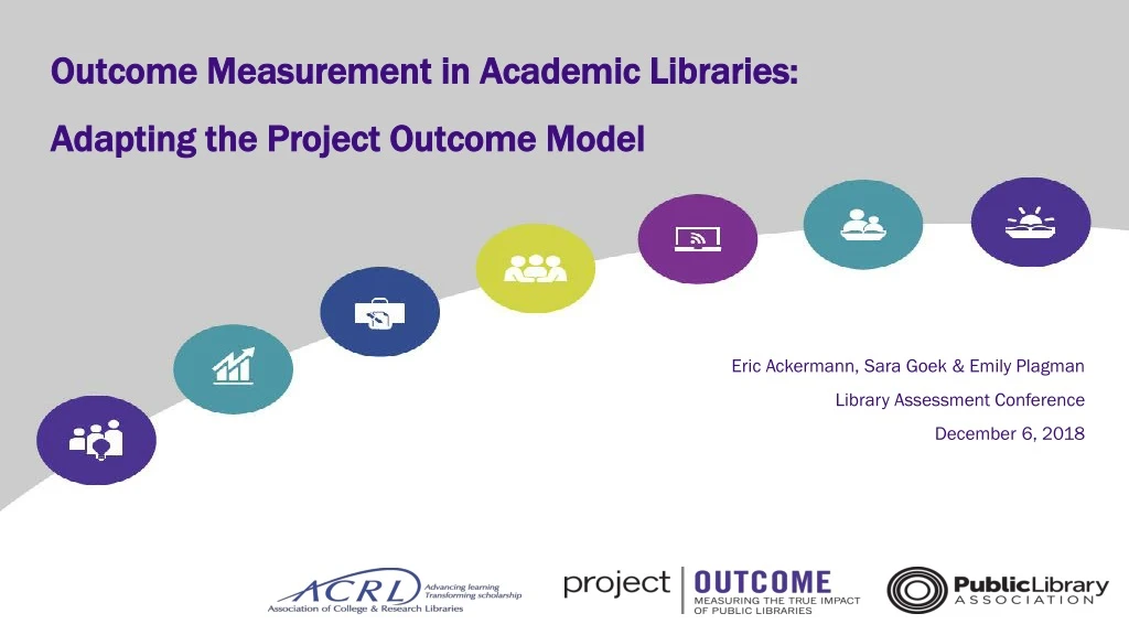 outcome measurement in academic libraries adapting the project outcome model n.