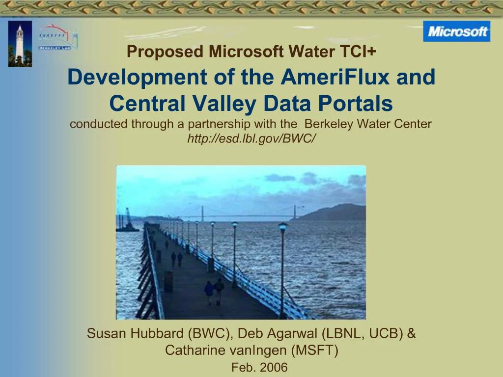 ppt-proposed-microsoft-water-tci-development-of-the-ameriflux-and