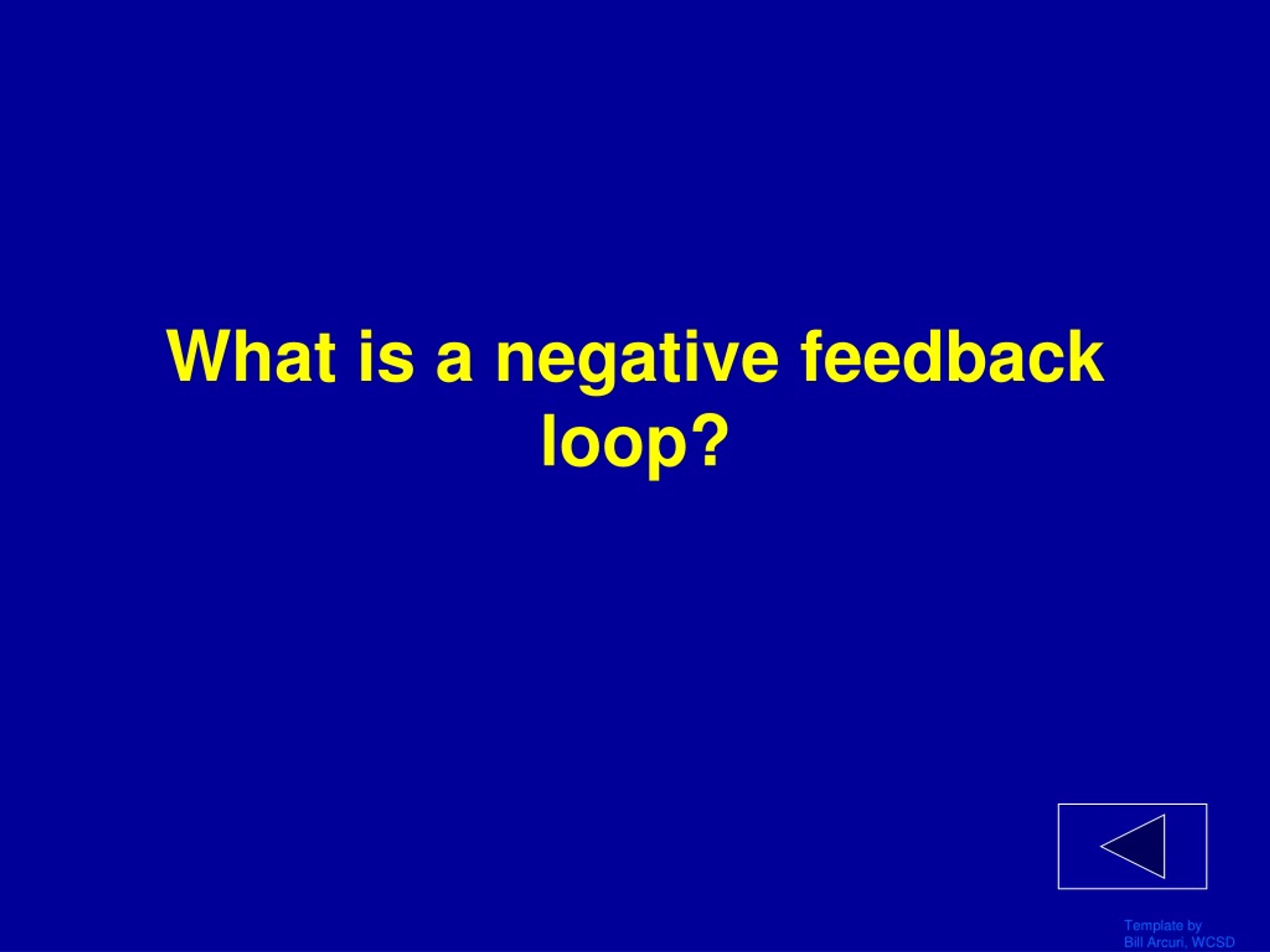 positive negative feedback loops