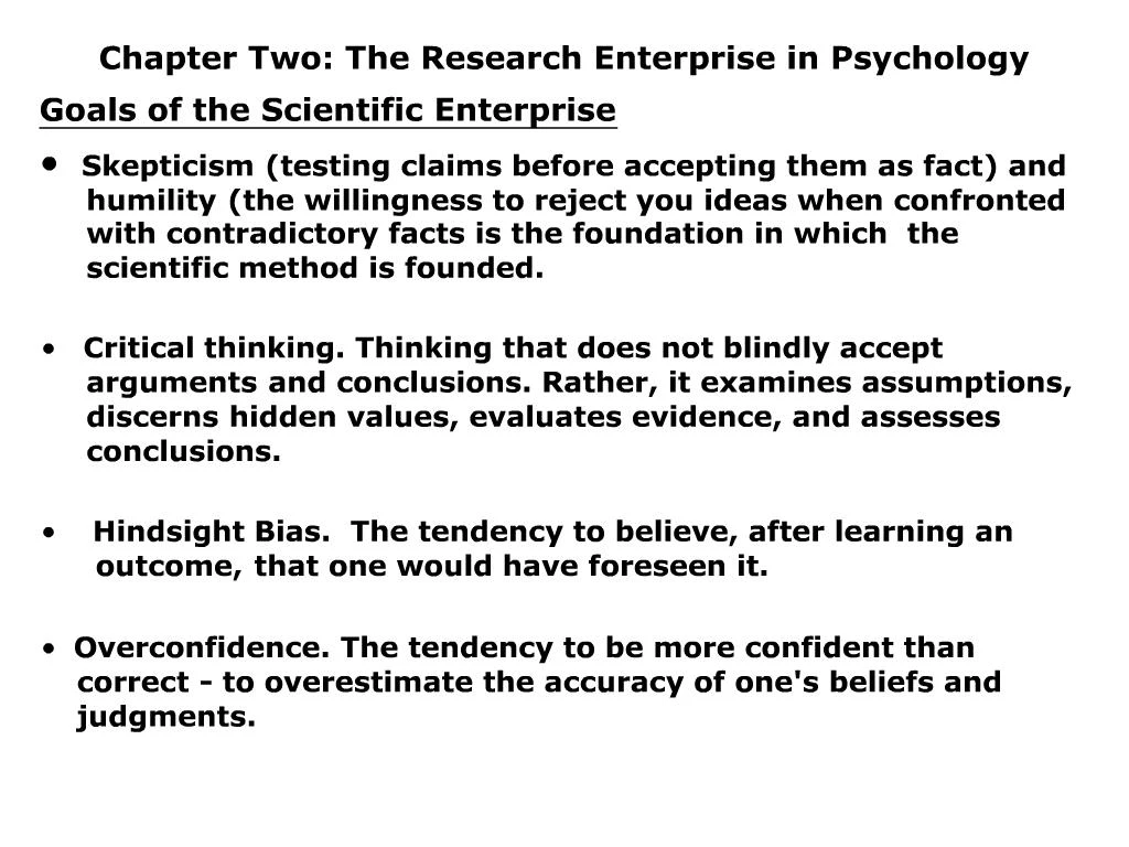 Ppt Chapter Two The Research Enterprise In Psychology Powerpoint Presentation Id262743